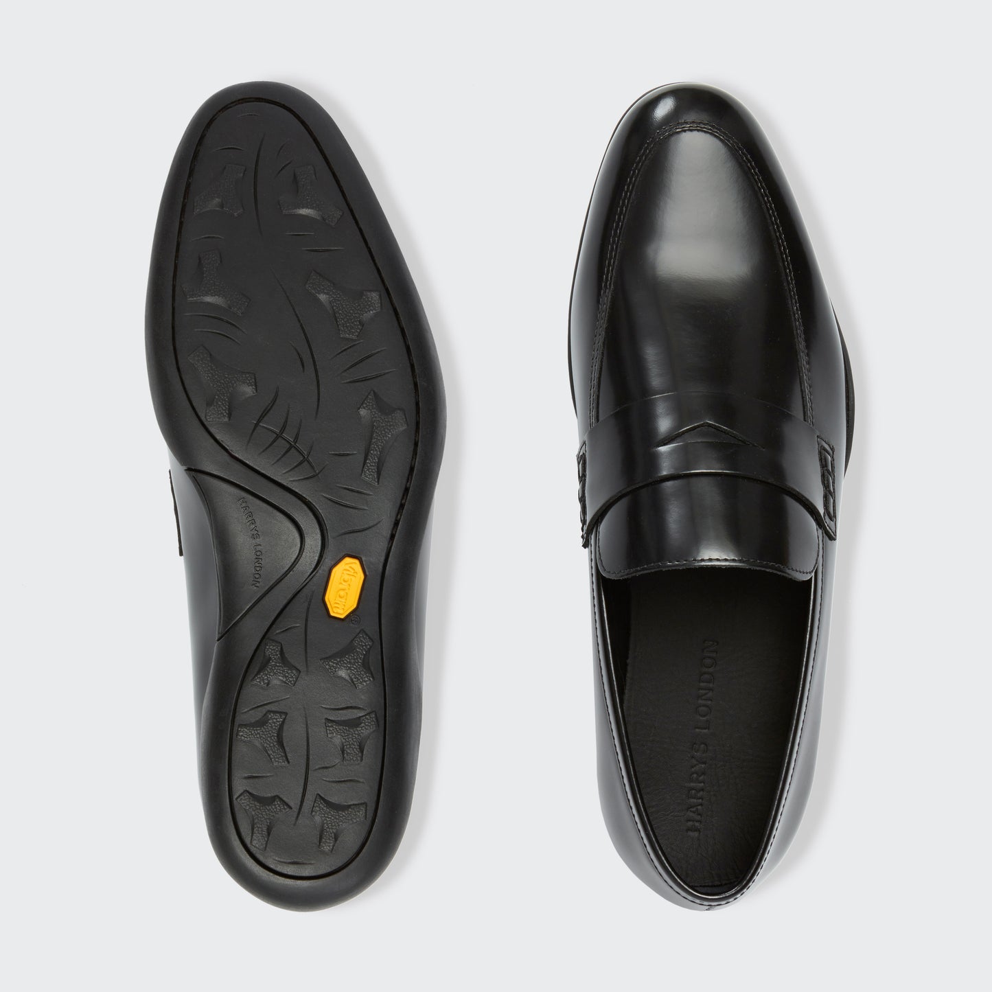Downing G Gloss Satin Calf Black