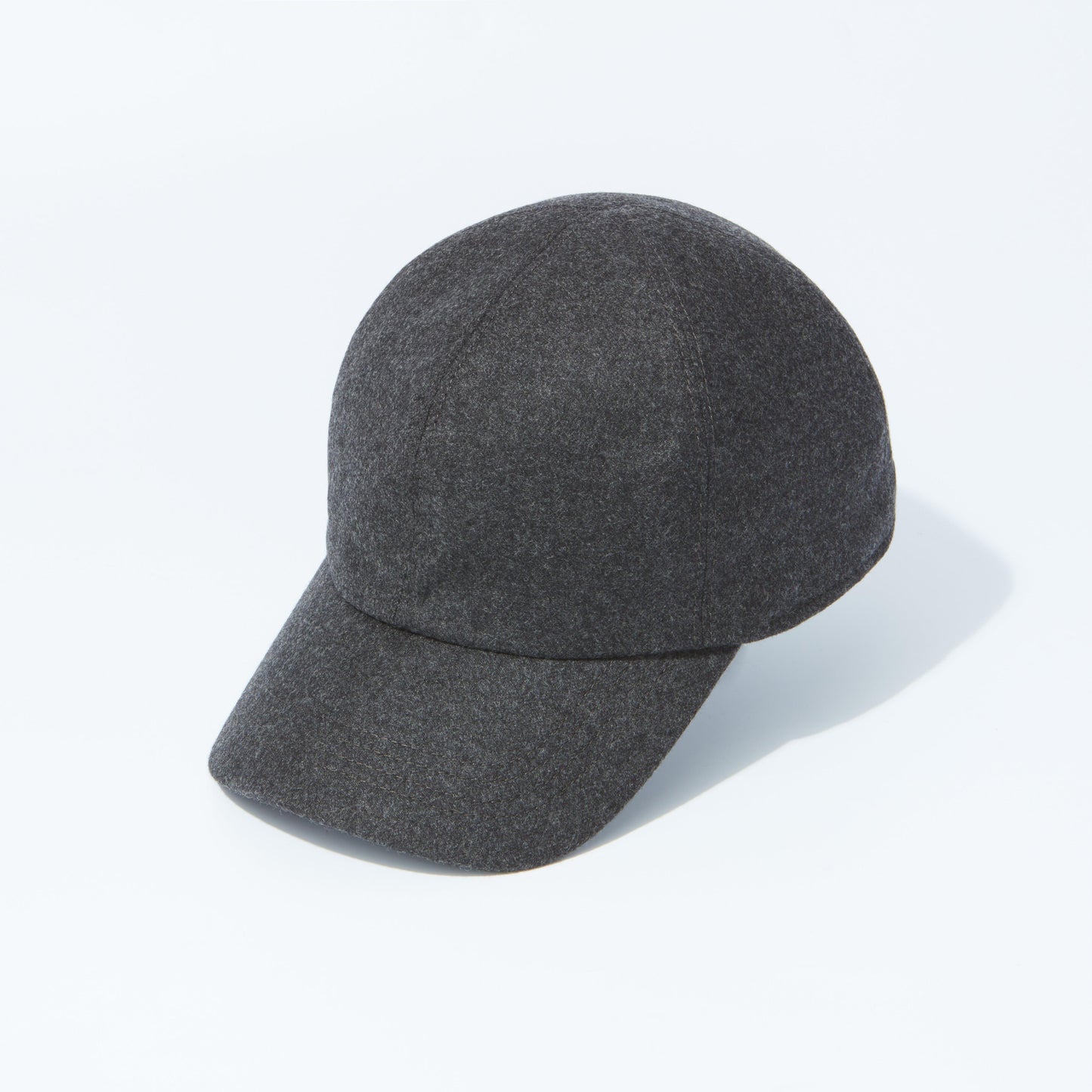 Baseball Cap Wool Cashmere Grey