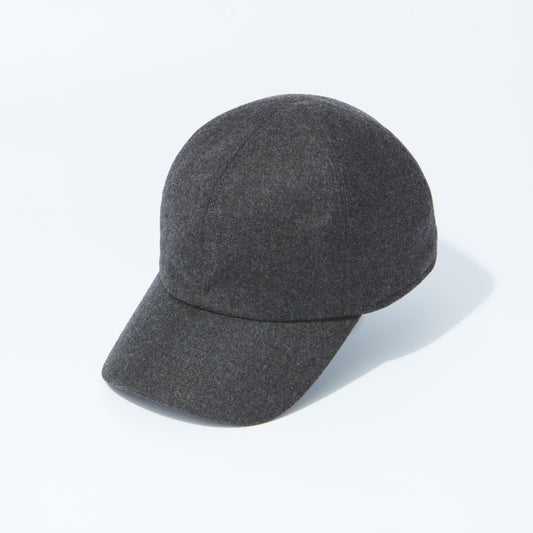 Baseball Cap Wool Cashmere Grey