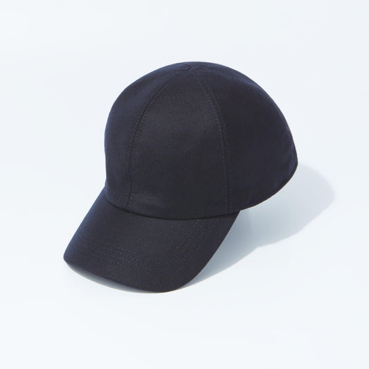 Baseball Cap Wool Cashmere Navy