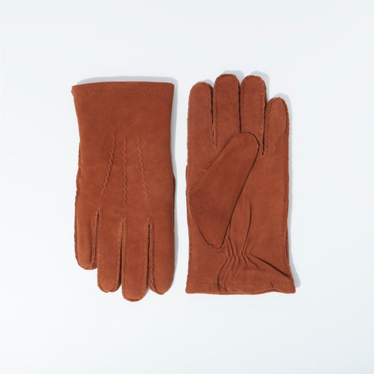 Gloves Lamb Suede Cognac