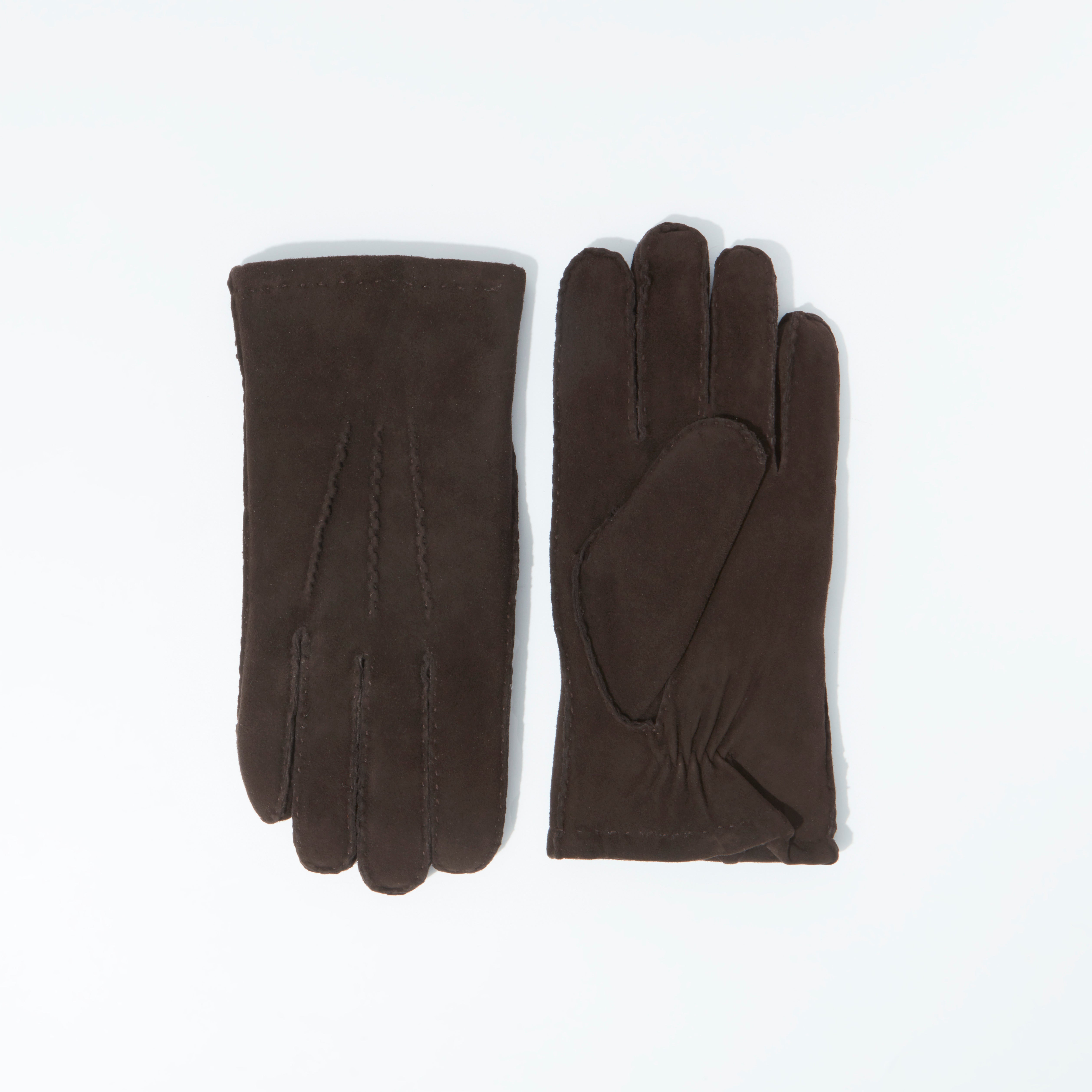 Gloves Lamb Suede Brown