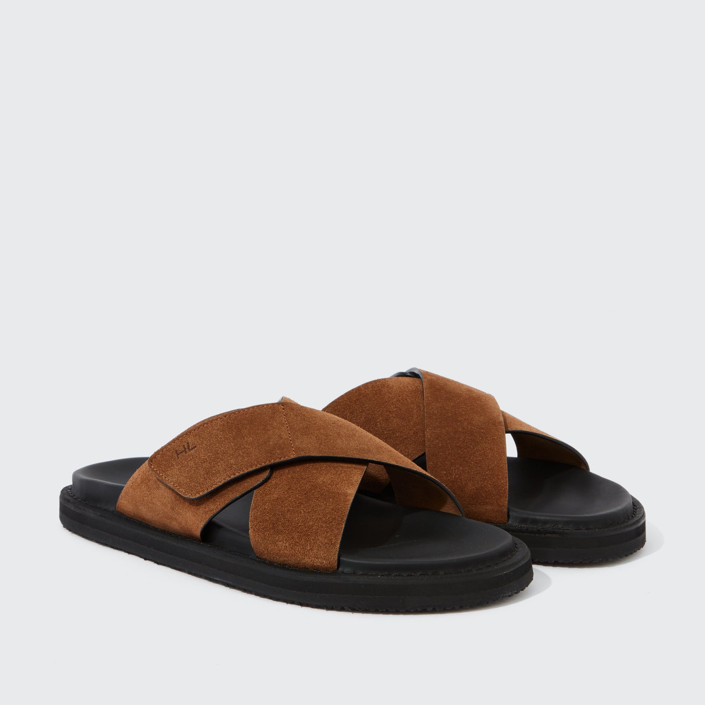 Promenade Cross Full-Grain Suede Tobacco