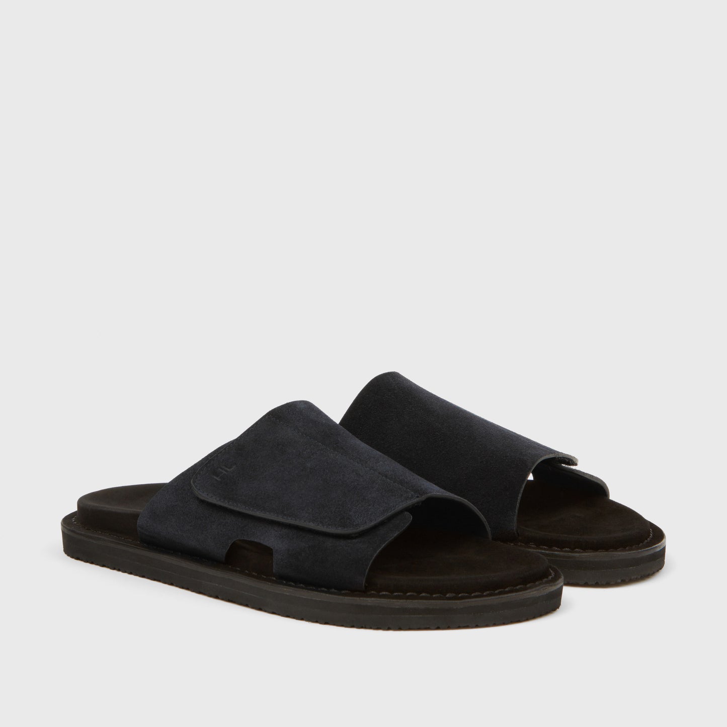 Promenade One Strap Full-Grain Suede Midnight