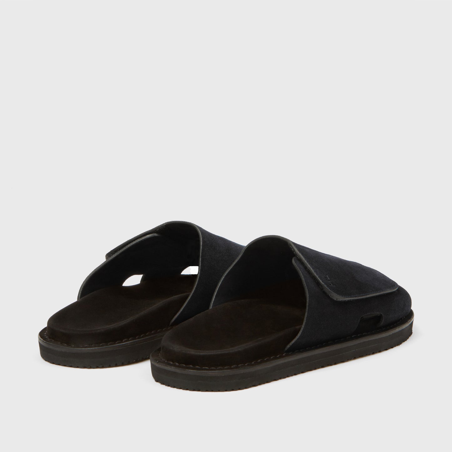 Promenade One Strap Full-Grain Suede Midnight