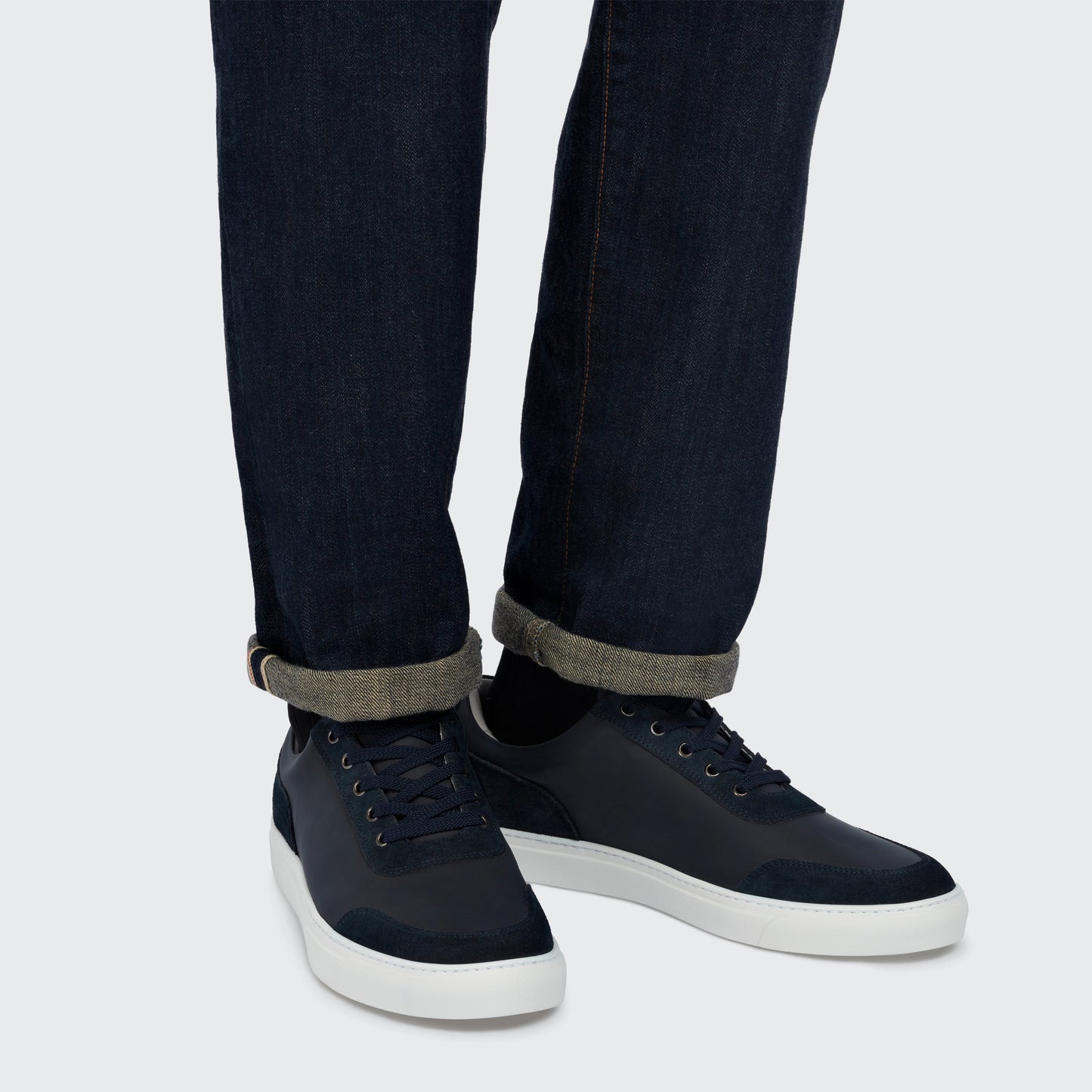 Nimble Tech Leather/Suede Navy