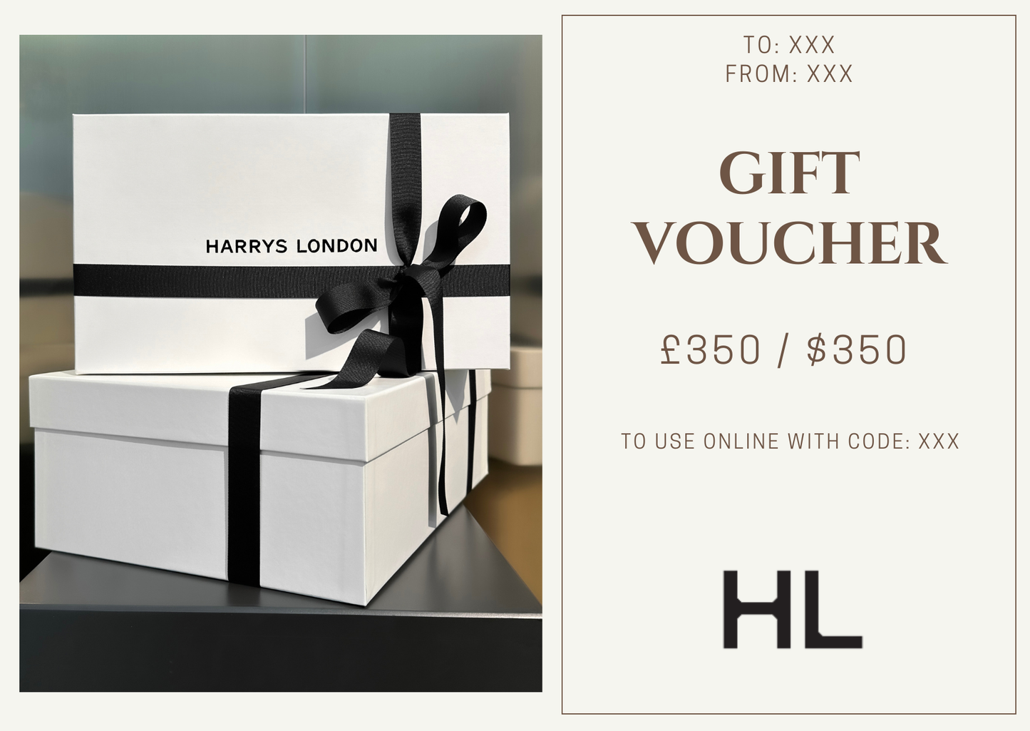 Gift Card £350/$350