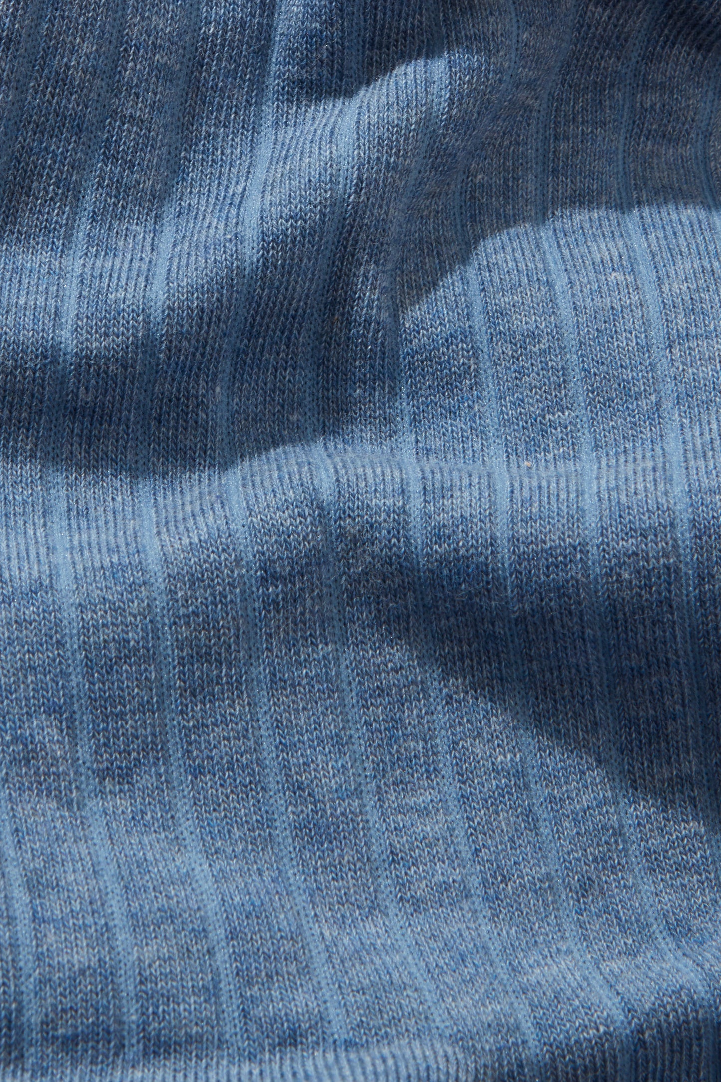 Ribbed Sock Cotton Denim