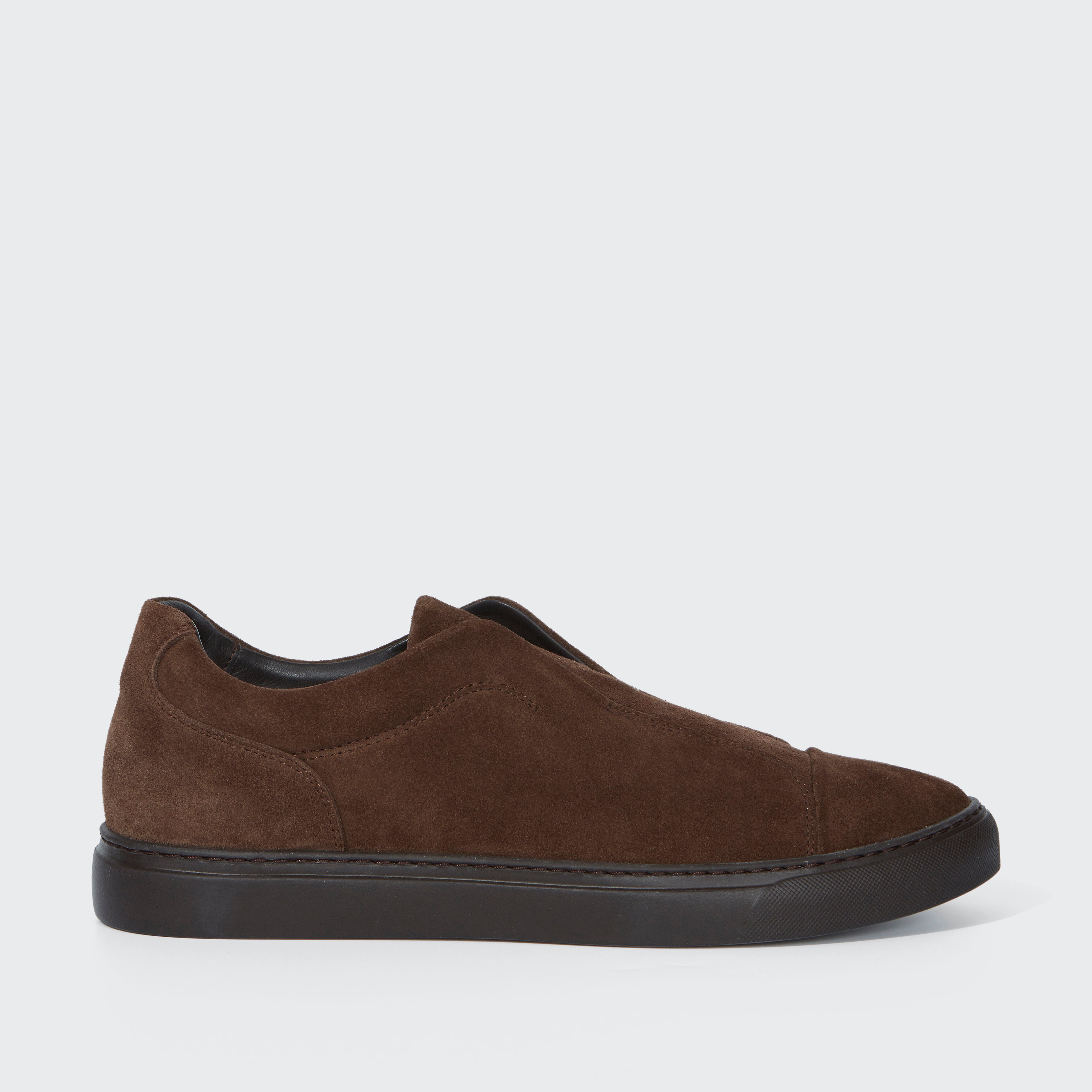 Aaron Velvet Suede Dark Brown