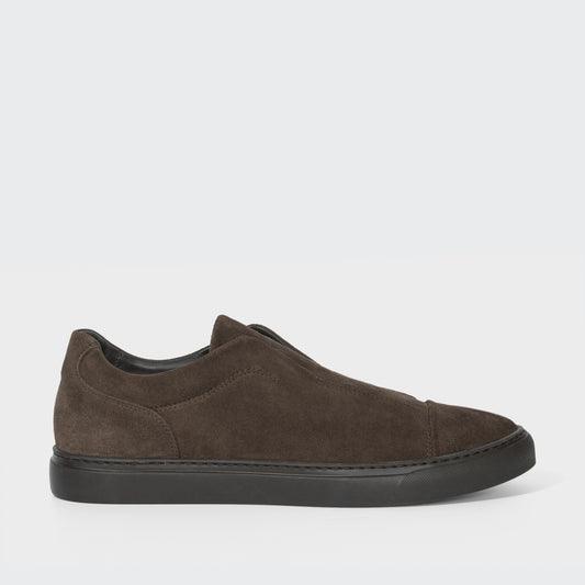 Aaron Velvet Suede Dark Brown