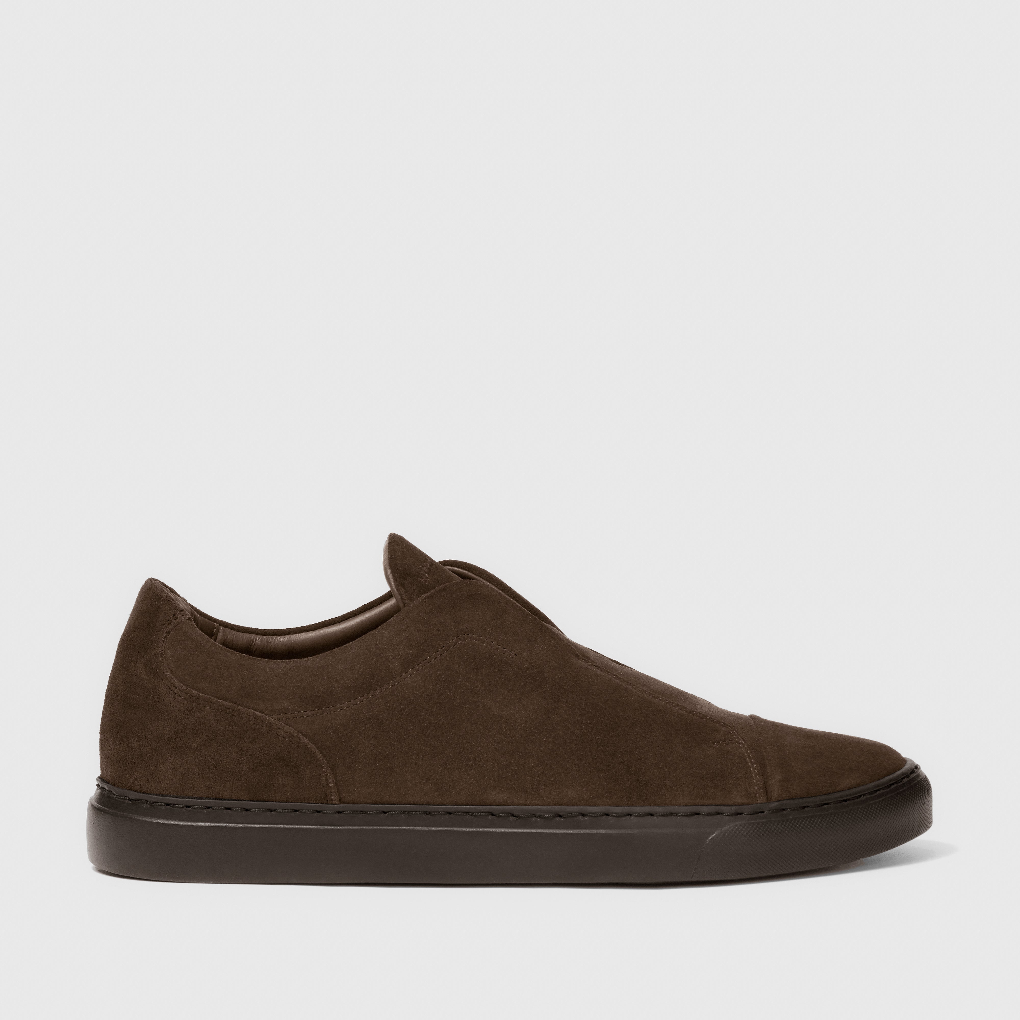 Aaron Velvet Suede Dark Brown