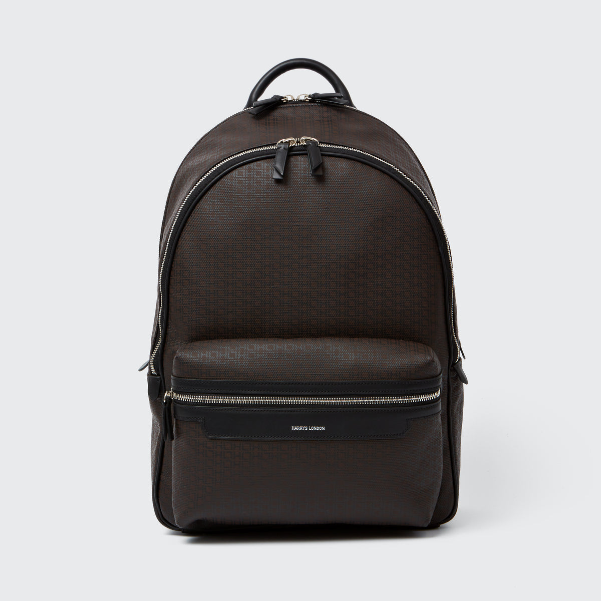 backpack for men traveling to london Zipped Monogram Canvas #collectivedropship Color:Black'n Gold have for commutes and S-ZONE Updated Double Zipper