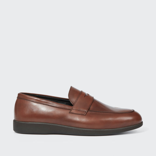 Harley Box Calf Dark Brown
