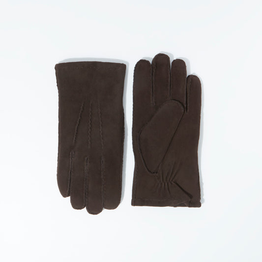 Gloves Lamb Suede Brown