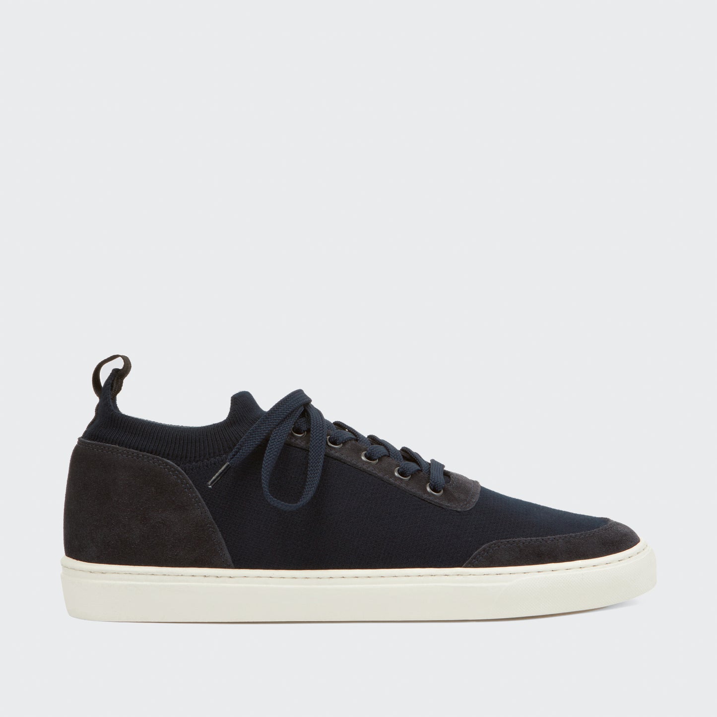 Mack Suede/Cotton Knit Navy