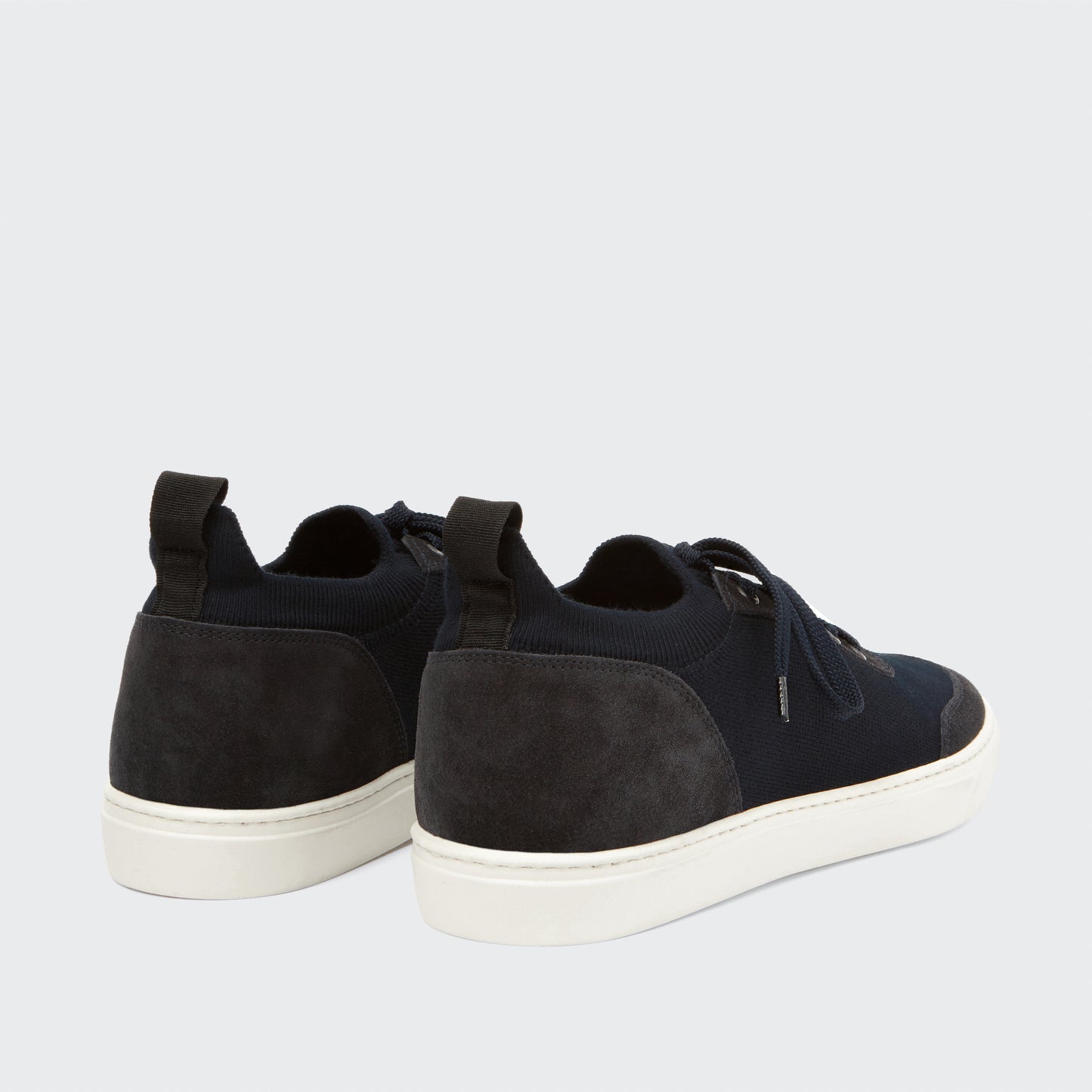 Mack Suede/Cotton Knit Navy