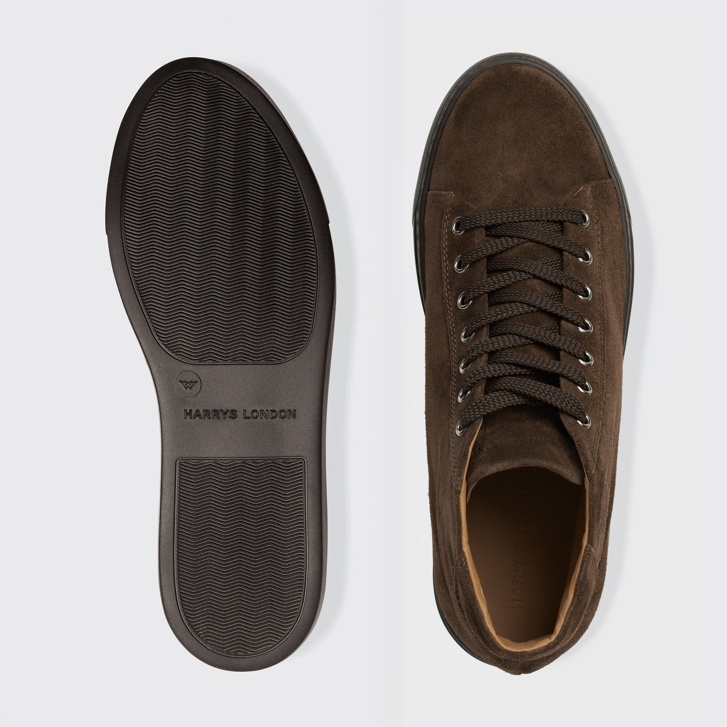 Thomas P High Velvet Suede Dark Brown