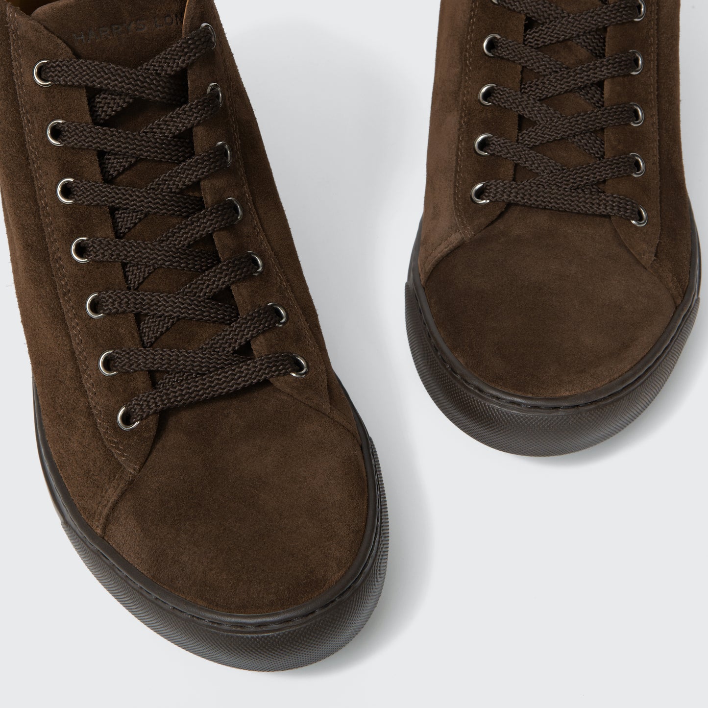 Thomas P High Velvet Suede Dark Brown