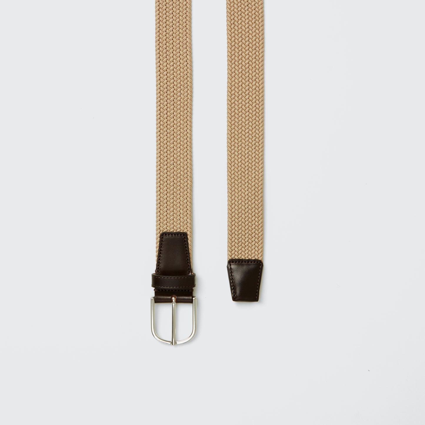 Woven Belt Rayon Light Brown 35mm