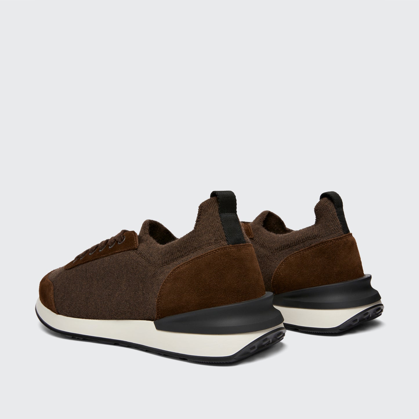 Mallory Knit Wool/Suede Brown