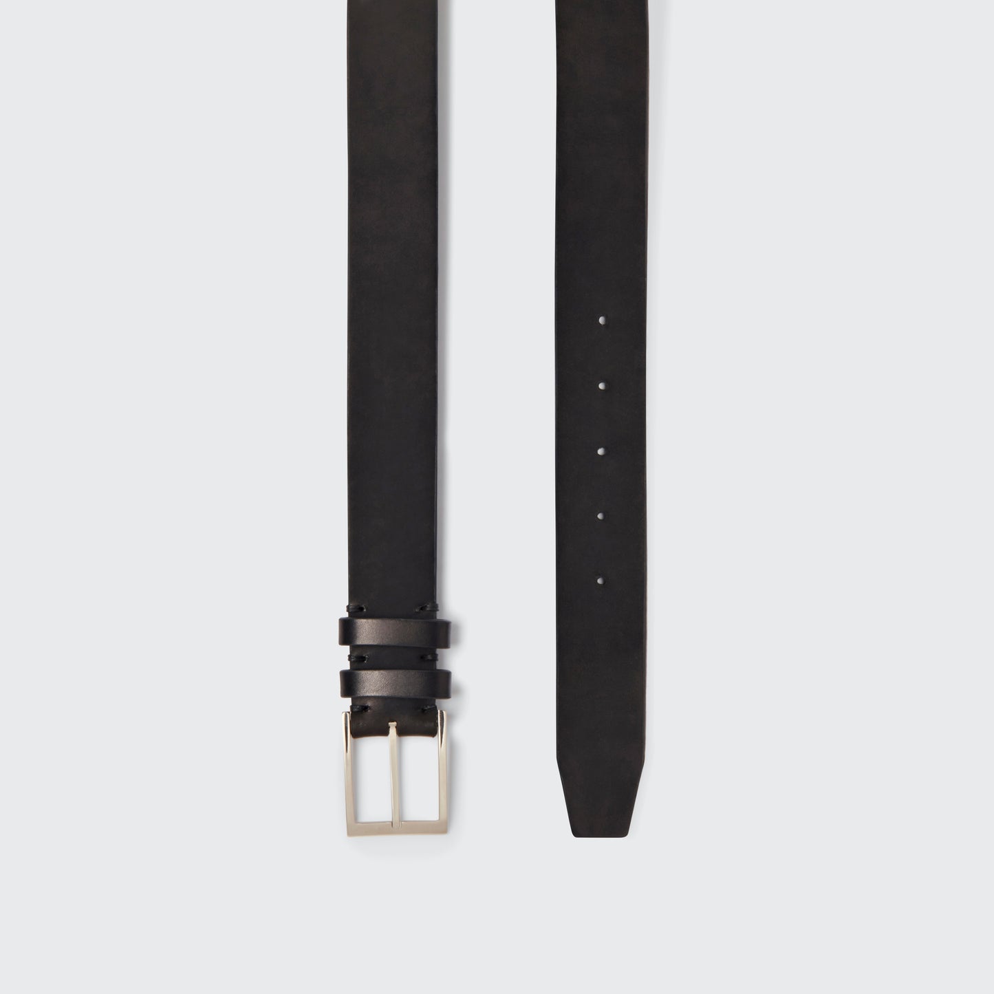 3cm Satin Calf Belt Black