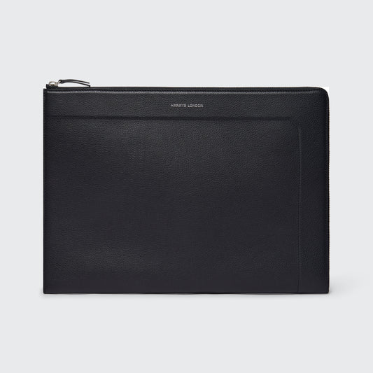 Folio Case Grained Leather Black